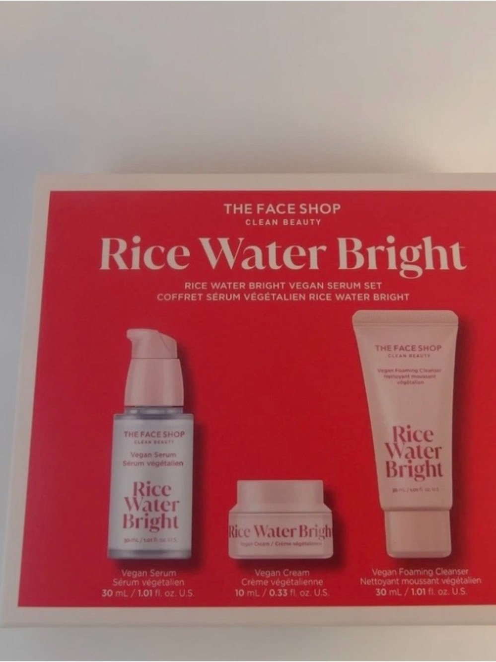 Rice Water Bright Vegan Serum Set - Pink